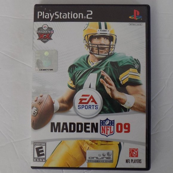 PLAYSTATION 2 MADDEN 09 VIDEO GAME BRETT FAVRE CVR - Picture 1 of 2
